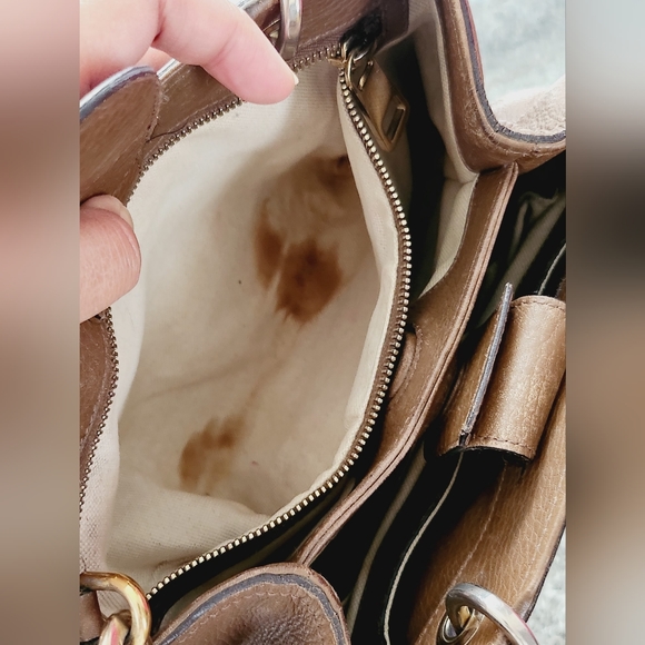 SOLD!!2for350)Original Gucci bamboo two way bag - Picture 4 of 16